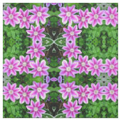 Clematis und Oregano Stoff (Muster)