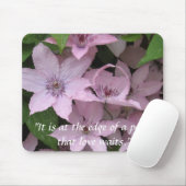 Clematis Unfurled Mousepad (Mit Mouse)