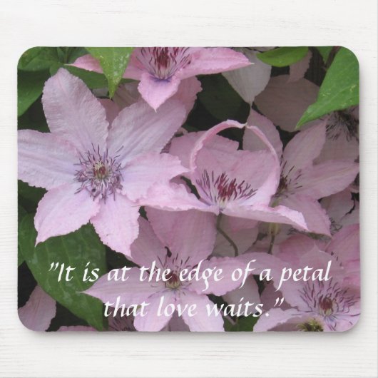Clematis Unfurled Mousepad (Vorne)