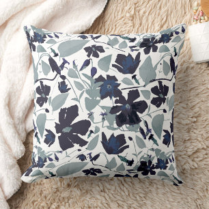 Clematis Vine Elegante Blume Kissen