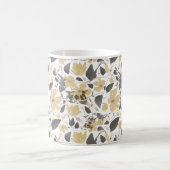 Clematis Vine Elegante Gelbe Blumen Kaffeetasse (Mittel)