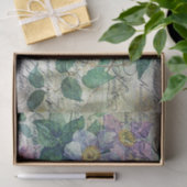 Clematis Vine Handwriting Ephemera Decoupage Seidenpapier (Geschenk)