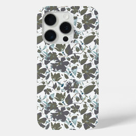 Clematis Vine Watercolor Green Blue Floral Case-Mate iPhone Hülle
