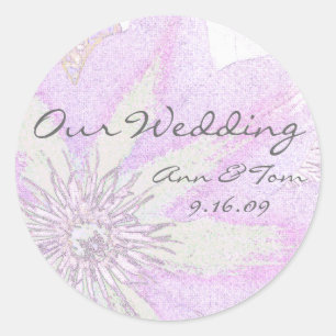 Clematis Wedding Umschlag Aufkleber