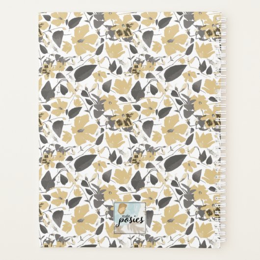 Clematis Yellow Flowers Personalisiert Planer (Rückseite)