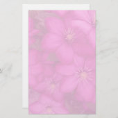 Clematisbriefpapier Briefpapier (Vorne/Hinten)