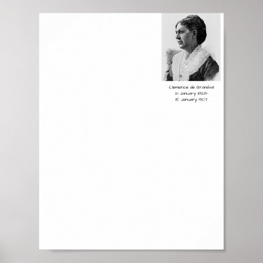 Clémence de Grandval Poster (Vorne)