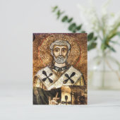 Clemens I Byzantine Mosaik Orthodox Icon Postkarte (Stehend Vorderseite)