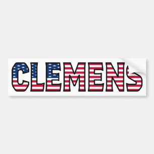 Clemens Name Vorname USA Aufkleber Sticker Auto Autoaufkleber