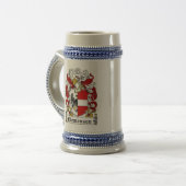 Clemensen Familienwappen Bierglas (Vorderseite Links)