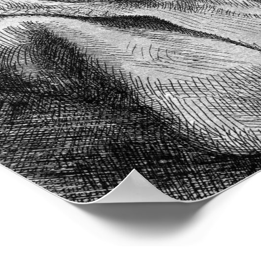 Clement de Jonghe, 1651 Poster (Ecke)