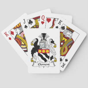 Clement-Familienwappen Spielkarten