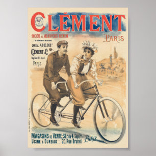 Clément Paris Vintage Poster 1895