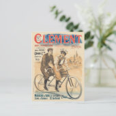 Clément Paris Vintage Poster 1895 Postkarte (Stehend Vorderseite)