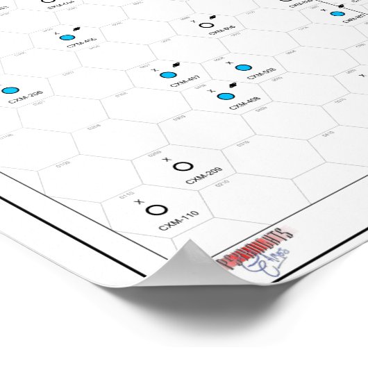 Clement Sector Map Poster (Ecke)