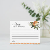 Clementine Baby Dusche Postkarte (Stehend Vorderseite)