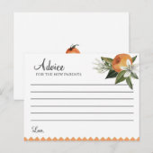 Clementine Baby Dusche Postkarte (Vorne/Hinten)