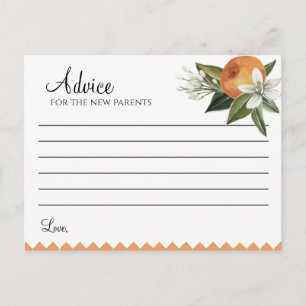 Clementine Baby Dusche Postkarte