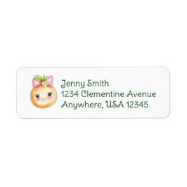 Clementine Cutie Adressetikett