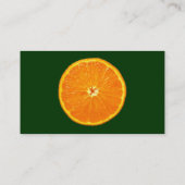 Clementine - Dunkelgrün Visitenkarte (Rückseite)