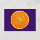 Clementine - Dunkle Violette Visitenkarte (Rückseite)