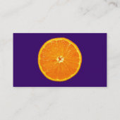 Clementine - Dunkle Violette Visitenkarte (Rückseite)