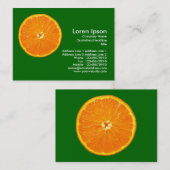 Clementine - grünes Gras Visitenkarte (Vorne/Hinten)