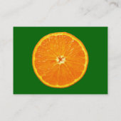 Clementine - grünes Gras Visitenkarte (Rückseite)