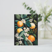 Clementine Mandarine Feiertagspostkarte (Stehend Vorderseite)