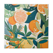 Clementine mandarine fliese (Vorderseite)