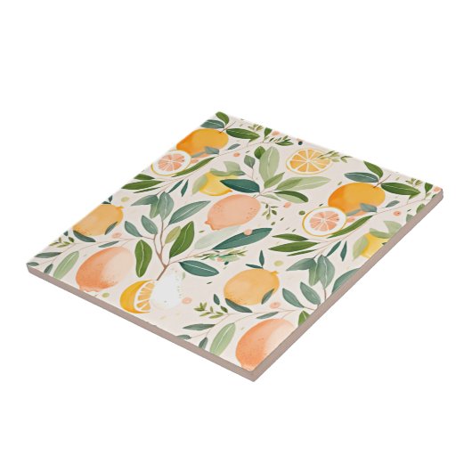 Clementine Mandarine Fliese (Seite)