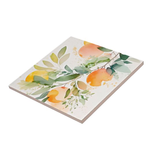 Clementine Mandarine Fliese (Seite)