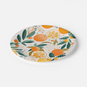 Clementine mandarine pappteller (Schrägansicht)