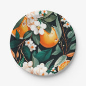 Clementine Mandarine Pappteller (Vorderseite)