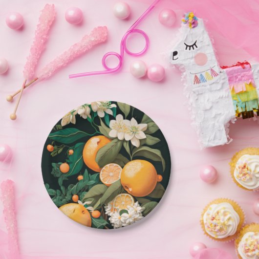 Clementine Mandarine Pappteller (Party)