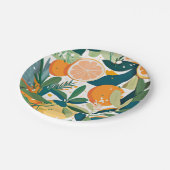 Clementine mandarine pappteller (Schrägansicht)