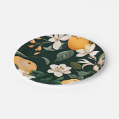 Clementine Mandarine Pappteller (Schrägansicht)