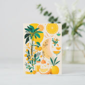 Clementine mandarine postkarte (Stehend Vorderseite)