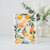 Clementine mandarine postkarte (Stehend Vorderseite)