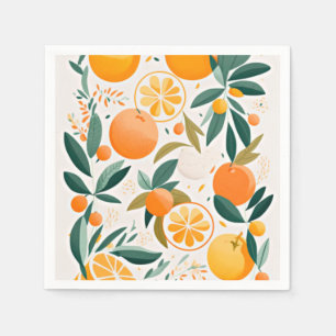 Clementine mandarine serviette