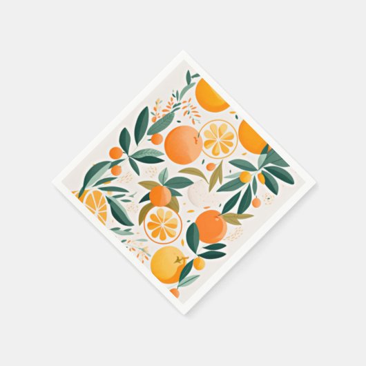 Clementine mandarine serviette (Ecke)