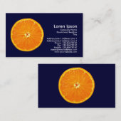 Clementine - Navy Blue Visitenkarte (Vorne/Hinten)