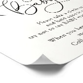 Clementine Orange and Greenery Say Baby Game nicht Poster (Ecke)