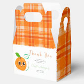 Clementine Orange Fruit Baby Dusche Geschenkschachtel (Geöffnet)