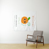 Clementine Orange Fruit Baby Dusche Wandteppich (Beispiel (Horizontal))