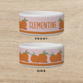 Clementine Orange Satsuma Dog Cat Pet Napf