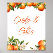 Clementine Orangen Karten und Geschenke Poster (Vorne)