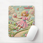 CLEMENTINE ~ Pastel Embroidery ~ Mousepad (Mit Mouse)