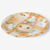 Clementine süße Pappteller 23cm (Schrägansicht)