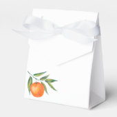 Clementine Watercolor "Cutie" Baby Shower Geschenkschachtel (Vorderseite)